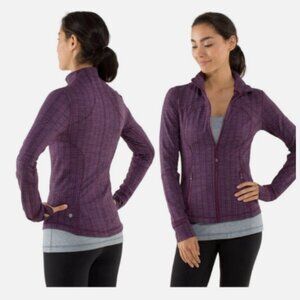 Lululemon Forme Jacket Cuffins Ziggy Wee September Plum Women’s Size 12
